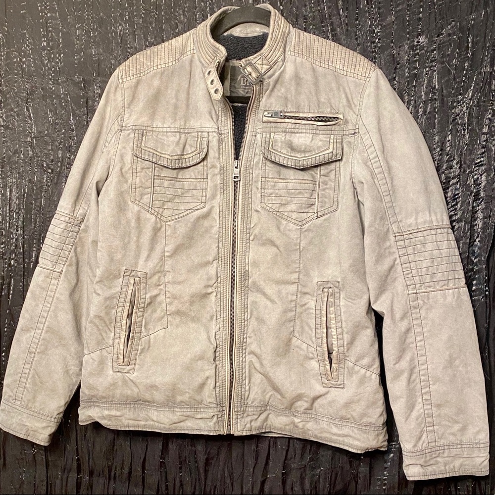 ✨FINAL PRICE🤑: Buckle Outerwear Embroidered Washed Jacket